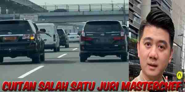 Chef Arnold Poernomo Damprat Sopir Pajero-Fortuner Arogan Saat di Jalan Raya